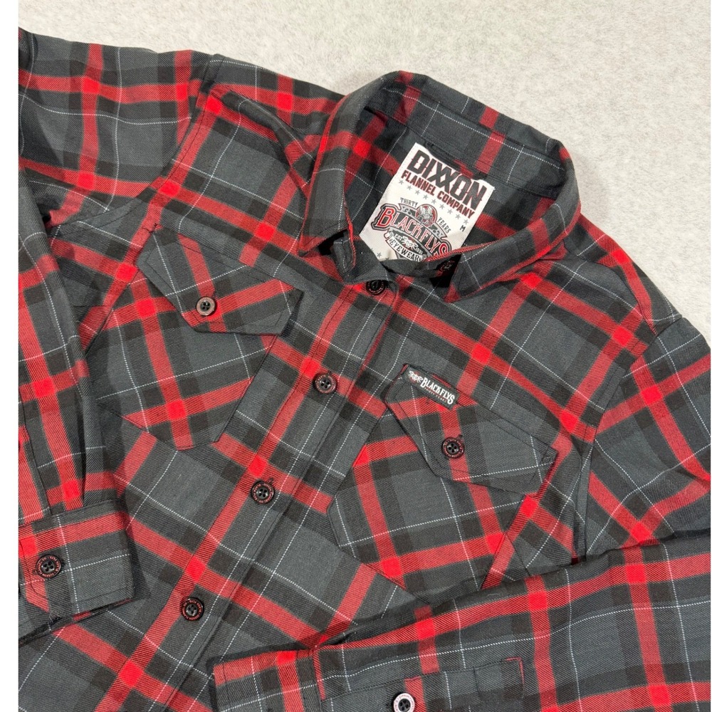 DIXXON FLANNEL COMPANY Women's Blackflys Red Plaid‎ Shirt Size M Collaboration
